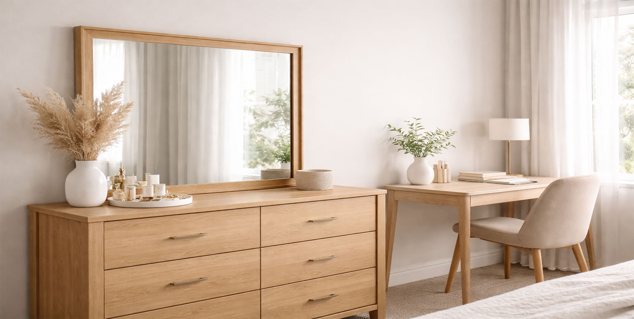 چگونه آینه و دراور مناسب فضای اتاق خواب انتخاب کنیم؟