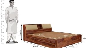 اندازه و ابعاد استاندارد تخت خواب
